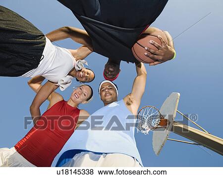 Stock Photo - Basketball players. Fotosearch
