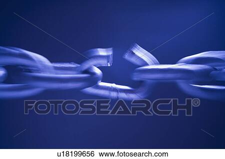 Broken link in chain View Large Photo Image Stock Photograph - Broken link in chain. Fotosearch