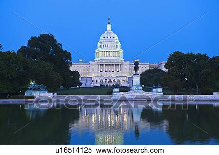 Stock Photography - Capitol building at dusk. Fotosearch