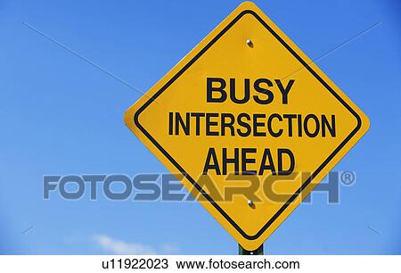Stock Image - Caution sign. Fotosearch