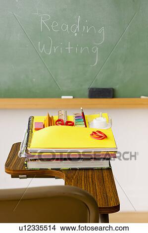 Picture - Chalkboard in classroom. Fotosearch