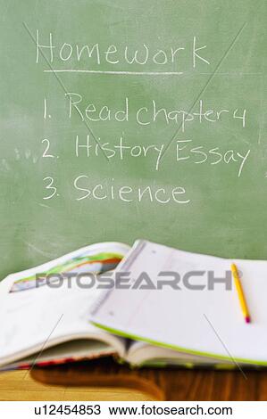 Stock Image - Chalkboard in classroom. Fotosearch