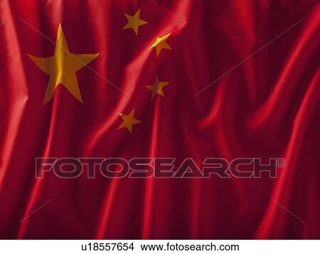 Picture - Chinese flag. Fotosearch