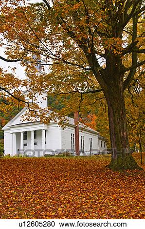 Church in Autumn View Large Photo Image Stock Image - Church in Autumn. Fotosearch