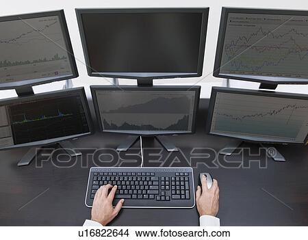 Picture - Computer monitors. Fotosearch