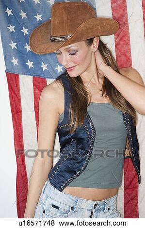 Stock Photo - Cowgirl. Fotosearch