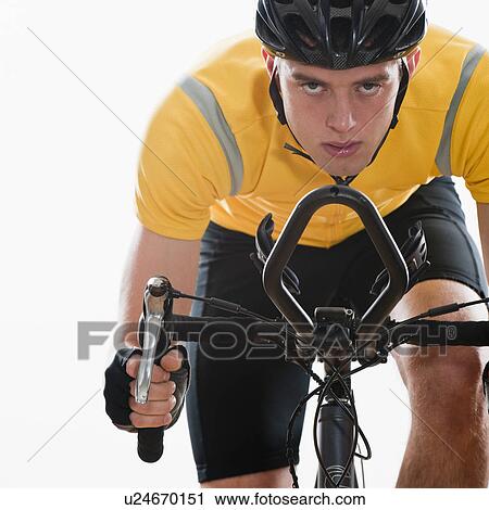 Stock Image - Cyclist. Fotosearch