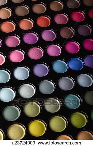 Eye shadow palette View Large Photo Image Stock Photo - Eye shadow palette. Fotosearch
