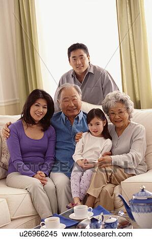 Stock Photography - Family portrait. Fotosearch