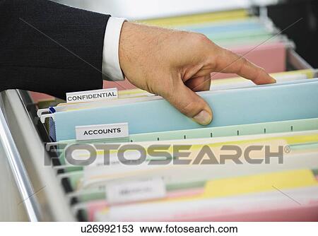 Stock Image - Filing. Fotosearch