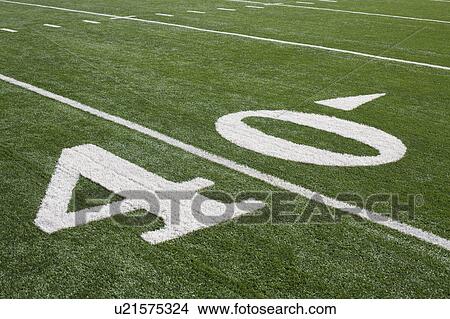 Picture - Forty yard line. Fotosearch