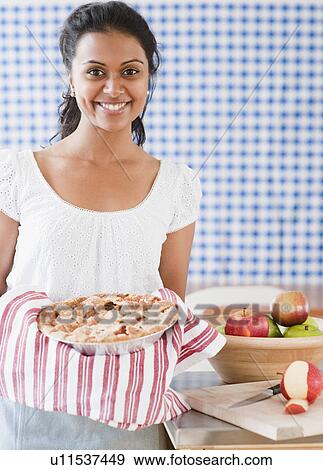 Stock Photo - Fresh baked apple pie. Fotosearch