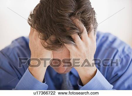 Stock Image - Frustrated Man. Fotosearch