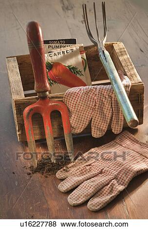 Gardening tools View Large Photo Image Stock Photo - Gardening tools. Fotosearch