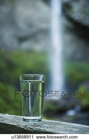 Stock Image - Glass of water. Fotosearch
