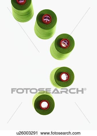 Stock Image - Green thread. Fotosearch