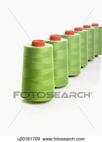 Stock Photo - Green thread. Fotosearch