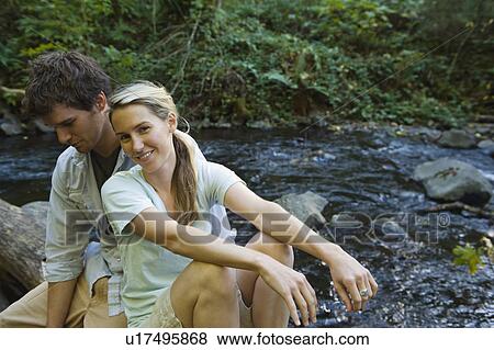 Stock Photo - Hikers resting. Fotosearch