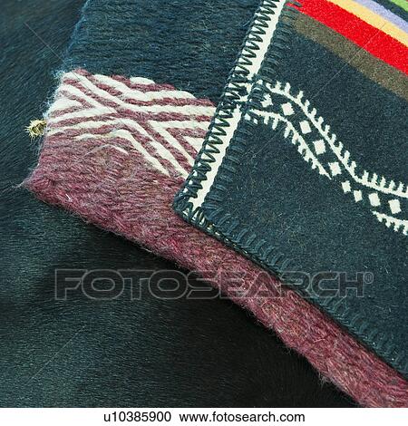 Stock Image - Horse blankets. Fotosearch