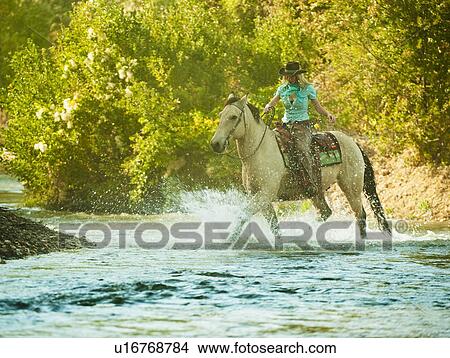 Picture - Horseback rider. Fotosearch
