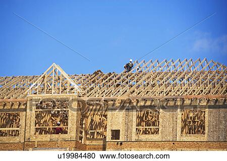House under construction View Large Photo Image Stock Image - House under construction. Fotosearch