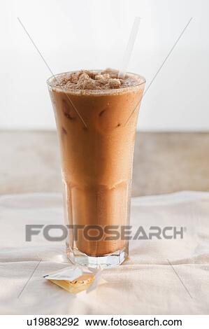 Iced coffee View Large Photo Image Stock Image - Iced coffee. Fotosearch