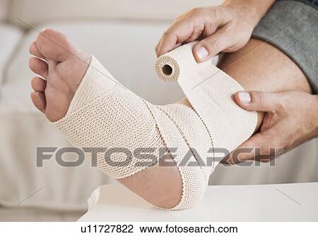 Injured foot View Large Photo Image Stock Image - Injured foot. Fotosearch