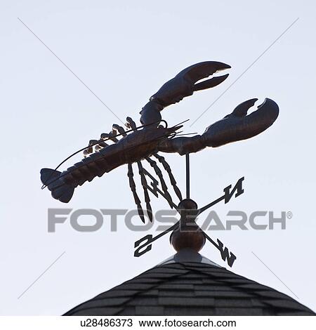 Stock Image - Lobster weathervane. Fotosearch