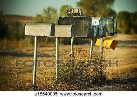 Stock Photography - Mailboxes. Fotosearch