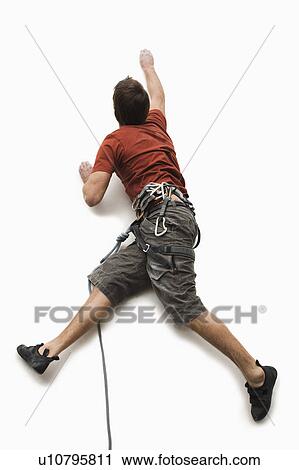 Stock Image - Male climber. Fotosearch