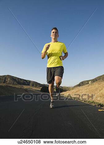 Stock Photo - Man jogging. Fotosearch