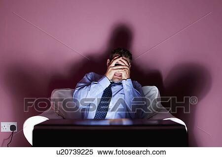 Man with frightened expression View Large Photo Image Stock Photography - Man with frightened expression. Fotosearch