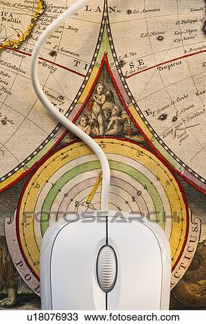 Maps and computer mouse View Large Photo Image Stock Image - Maps and computer mouse. Fotosearch