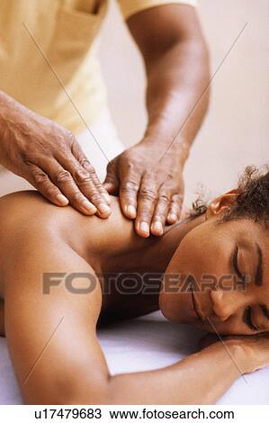 Stock Image - Massage therapy. Fotosearch