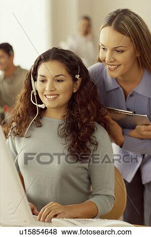 Stock Photo - Office workers. Fotosearch