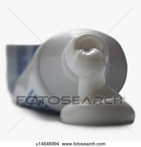 Picture - Open toothpaste tube. Fotosearch