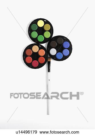 Paint and brush View Large Photo Image Stock Photo - Paint and brush. Fotosearch