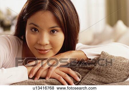Portrait of Asian woman View Large Photo Image Stock Photo - Portrait of Asian woman. Fotosearch