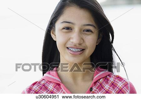 Portrait of young girl View Large Photo Image Stock Image - Portrait of young girl. Fotosearch