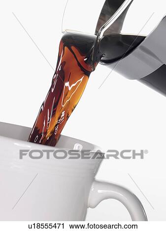 Pouring coffee View Large Photo Image Stock Image - Pouring coffee. Fotosearch
