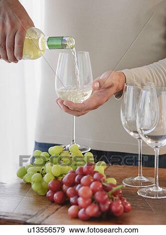 Stock Photo - Pouring wine. Fotosearch
