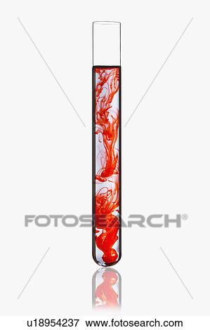 Stock Photo - Red mixture in beaker. Fotosearch