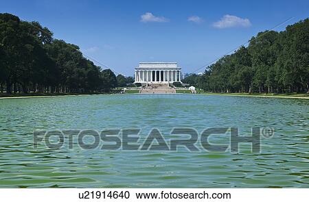 Reflecting pool in front of Lincoln memorial View Large Photo Image Stock Image - Reflecting pool in front of Lincoln memorial. Fotosearch