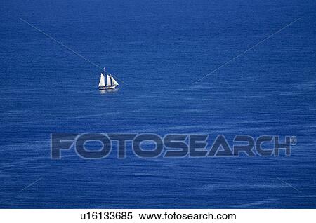 Sailboat in ocean View Large Photo Image Stock Photography - Sailboat in ocean. Fotosearch