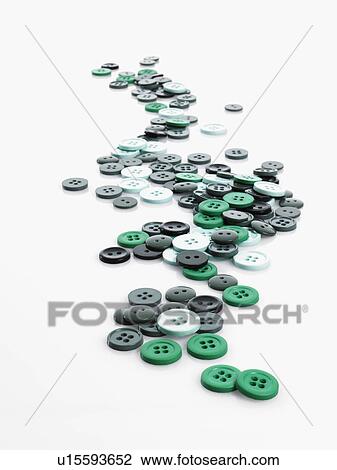 Stock Image - Scattered buttons. Fotosearch