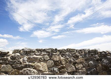 Stock Image - Stone wall. Fotosearch
