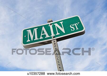 Stock Photo - Street sign. Fotosearch