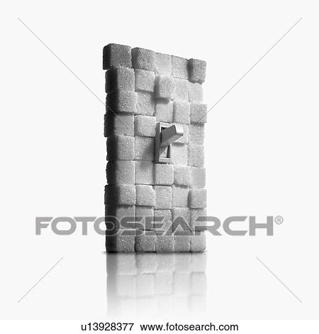 Stock Photo - Sugar cube light switch. Fotosearch