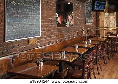 Picture - Tables in restaurant. Fotosearch
