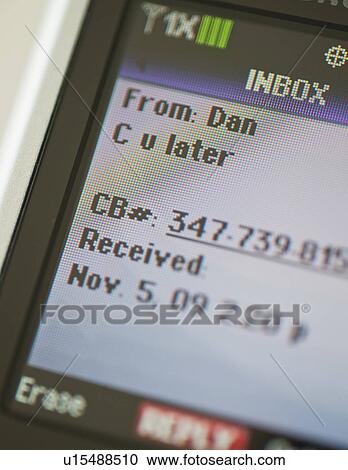 Text on cell phone View Large Photo Image Stock Image - Text on cell phone. Fotosearch